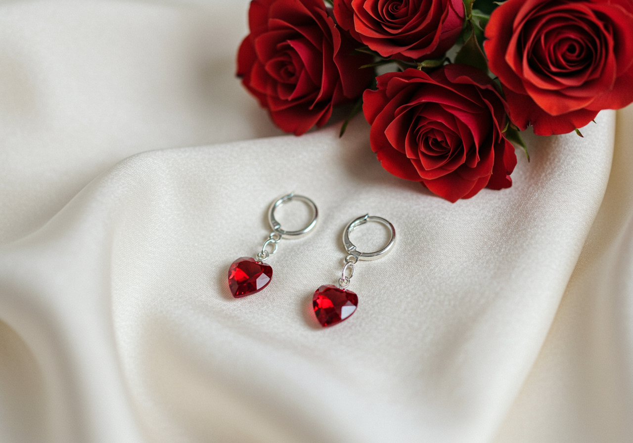 Kolczyki na walentynki – miłość zamknięta w kamieniach